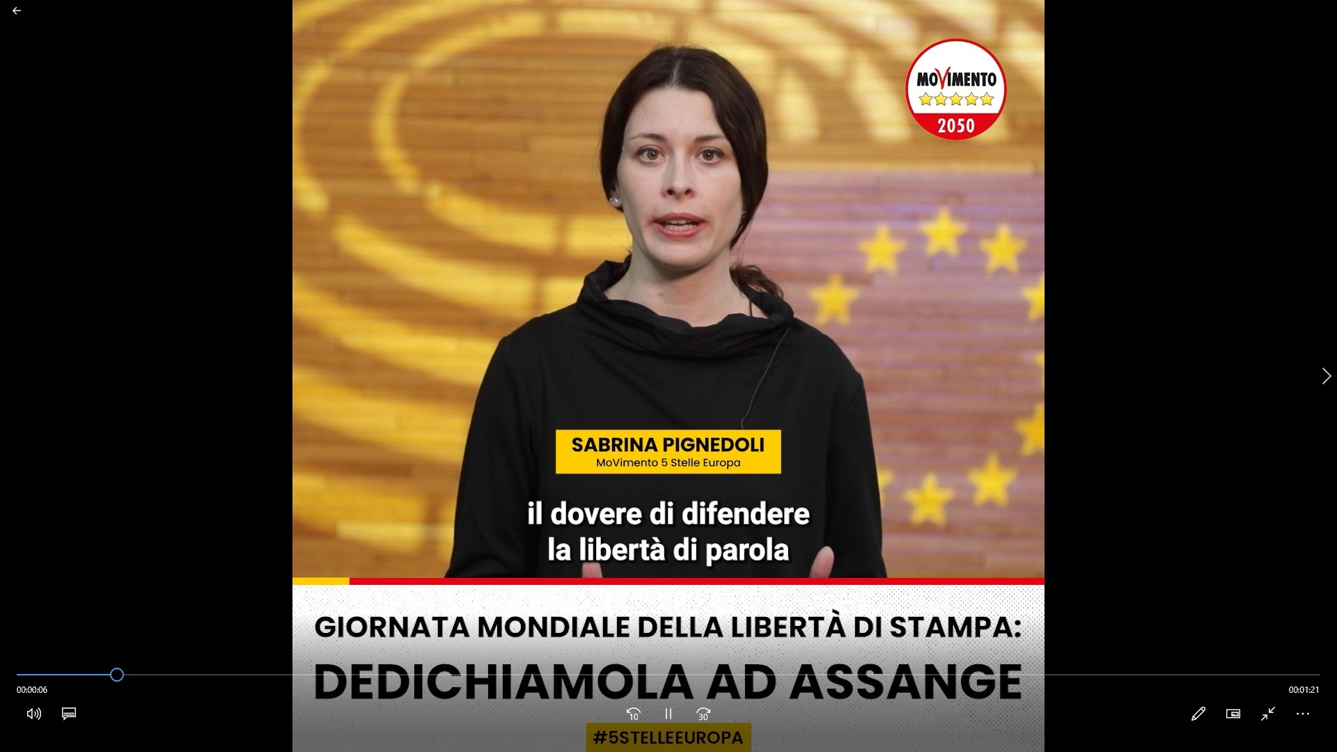 On. Sabrina Pignedoli su Giornata mondiale libertà di stampa 
